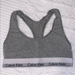 CK grey bra
